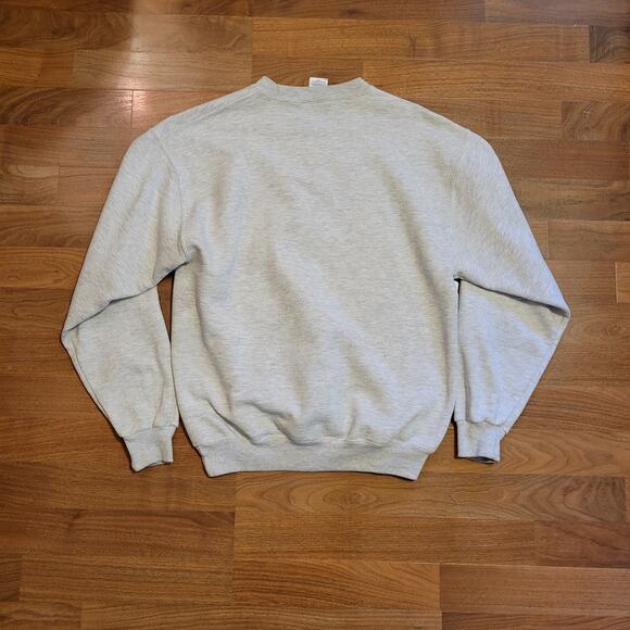 Jerzees, M | Vintage Oversized Sweatshirt Embroidered Funny Text - Picture 2 of 5